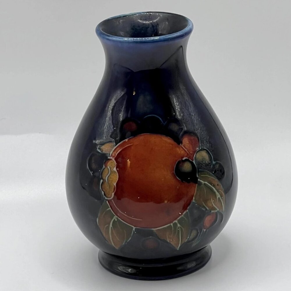 Early (1928-1949) Moorcroft Pomegranate Vase 4" Signed